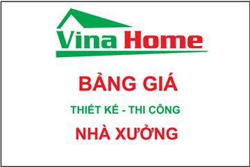 Bảng giá thiết kế thi công nhà xưởng