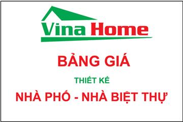 Bảng giá thiết kế nhà phố - nhà biệt thự